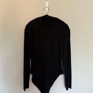 Elegant Black Long Sleeve Bodysuit